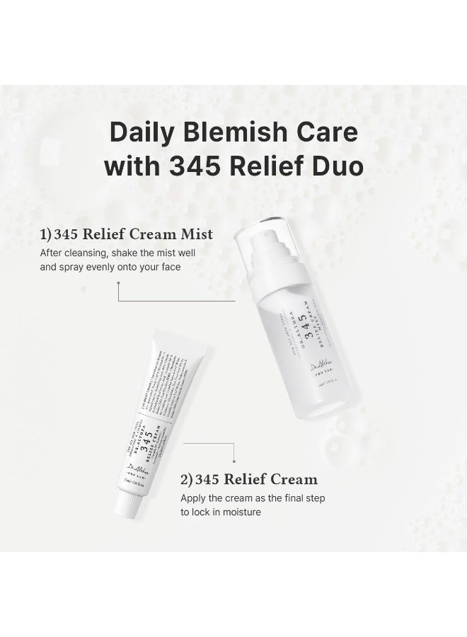 Dr.althea Dr. Althea Blemish Relief Duo | 345 Relief Cream 50ml + 345 Relief Mist 60ml | Soothing & Hydrating Skincare Set - Image 2